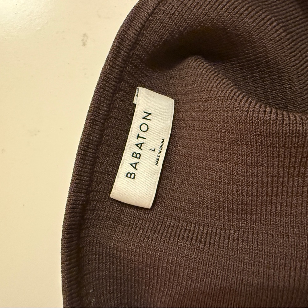 Babaton Sculpt Knit Squareneck Tank - Brown